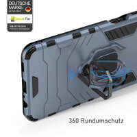 Handyhülle für Apple iPhone 16 – Ring Panzer Cover Türkis