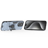 Handyhülle für Apple iPhone 16 Pro Max – Ring Panzer Cover Türkis