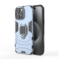 Handyhülle für Apple iPhone 16 Pro Max – Ring Panzer Cover Türkis