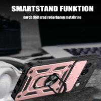 Outdoor Panzer Hülle Google Pixel 8A Handyhülle mit Kameraschutz Ringhalter Cover Rosegold