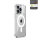 Handyhülle mit integrierter Magnet für iPhone 15 Pro Handyhülle Bumper Transparent