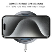Handyhülle mit integrierter Magnet für iPhone 15 Pro Max Handyhülle Bumper Transparent