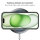 Handyhülle mit integrierter Magnet für iPhone 15 Plus Handyhülle Bumper Transparent