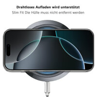 Handyhülle mit integrierter Magnet für iPhone 16 Pro Max Handyhülle Bumper Transparent