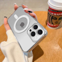 Handyhülle mit integrierter Magnet für iPhone 16 Pro Max Handyhülle Bumper Transparent