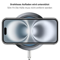Handyhülle mit integrierter Magnet für iPhone 16 Plus Handyhülle Bumper Transparent