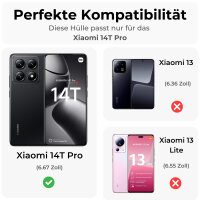 Hülle Xiaomi 14T Pro, Handy Tasche Handyhülle Wallet Case Flip Cover Klapphülle Blau