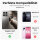Handykette Xiaomi 14T Hülle mit Band Handyhülle Kartenfächer PU Leder Umhängetasche Schwarz
