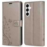 Handy Tasche für Samsung Galaxy A16 5G Hülle Handyhülle Klapphülle Wallet Case Grau