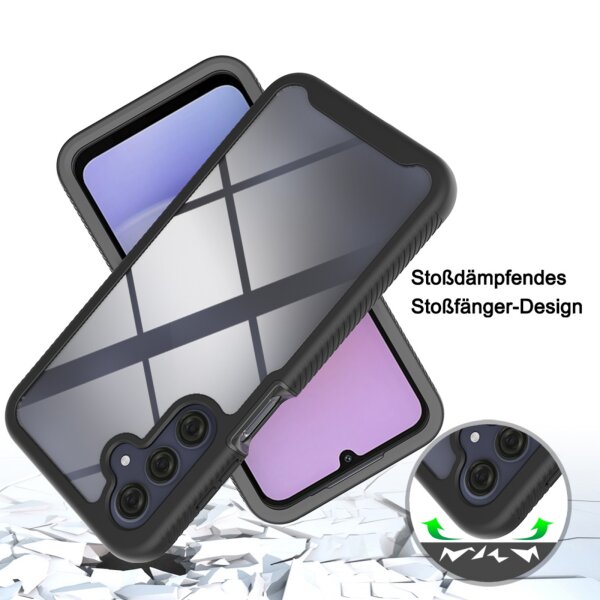 ILING 360° Ganzkörper Hülle Für Oppo A16 / A16s / A54s – Transparent, Stoßfest Mit Displayschutz