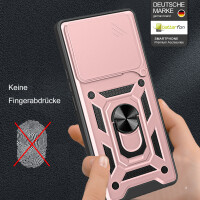 Outdoor Panzer Hülle Xiaomi 14T Handyhülle Kameraschutz Ringhalter in Rosegold