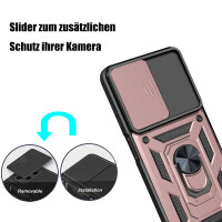 Outdoor Panzer Hülle Xiaomi 14T Handyhülle Kameraschutz Ringhalter in Rosegold
