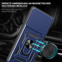 Outdoor Panzer Hülle Xiaomi 14T Pro Handyhülle Kameraschutz Ringhalter in Blau