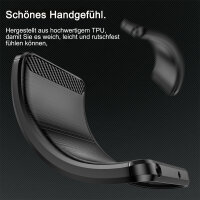 SPARSET Carbon Hülle + 2x 9H Panzerfolie für iPhone 16 Pro Max, Schutz Outdoor Case Cover