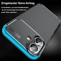 SPARSET Carbon Hülle + 2x 9H Panzerfolie für Apple iPhone 16