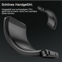 SPARSET Carbon Hülle + 2x 9H Panzerfolie für iPhone 16 Plus, Schutz Outdoor Case Cover