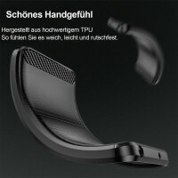 SPARSET Carbon Hülle + 2x 9H Panzerfolie für Honor Magic 6 Lite 5G, Schutz Outdoor Case Cover