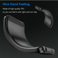 SPARSET Carbon Hülle + 2x 9H Panzerfolie für Moto G84, Schutz Outdoor Case Cover