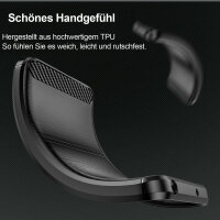 SPARSET Carbon Hülle + 2x 9H Panzerfolie für Xiaomi Redmi A3, Schutz Outdoor Case Cover
