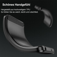 SPARSET Carbon Hülle + 2x 9H Panzerfolie für Xiaomi 14T, Schutz Outdoor Case Cover