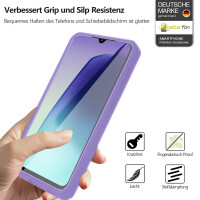 360° Grad Hülle Xiaomi Redmi 14C Rundum vollschutz Integriertem Displayschutz in Lila
