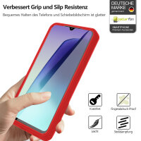 360° Grad Hülle Xiaomi Redmi 14C Rundum vollschutz Integriertem Displayschutz in Rot