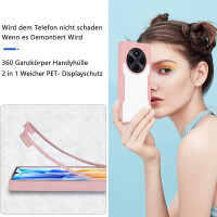360° Grad Hülle Xiaomi Redmi 14C Rundum vollschutz Integriertem Displayschutz in Rosa