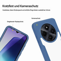 360° Grad Hülle Xiaomi Redmi 14C Rundum vollschutz Integriertem Displayschutz in Blau