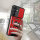 Outdoor Panzer Hülle für Samsung Galaxy S24 FE mit Kameraschutz Ringhalter Bumper in Rot