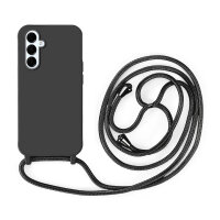 Handykette für Samsung Hanyhülle mit Band Hülle mit Kodel Smartphone Halskette Galaxy A16 in Schwarz