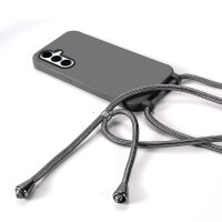 Handykette für Samsung Hanyhülle mit Band Hülle mit Kodel Smartphone Halskette Galaxy A16 in Schwarz