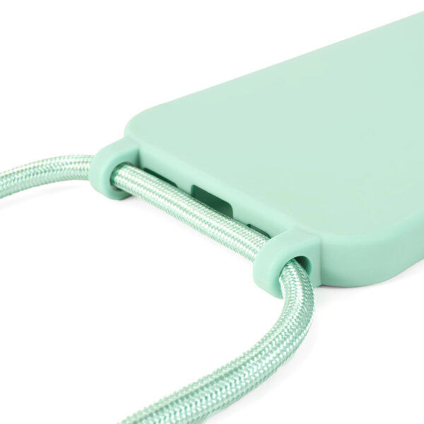 Handykette für Samsung Hanyhülle mit Band Hülle mit Kodel Smartphone Halskette Galaxy A16 in Mintgrün
