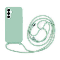 Handykette für Samsung Hanyhülle mit Band Hülle mit Kodel Smartphone Halskette Galaxy A16 in Mintgrün