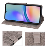 Handy Tasche für Samsung Galaxy A05s Hülle Handyhülle Klapphülle Wallet Case in Grau