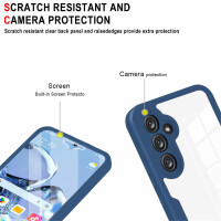 360° Grad Hülle für Samsung Galaxy S25 vollschutz mit Integriertem Displayschutz Blau