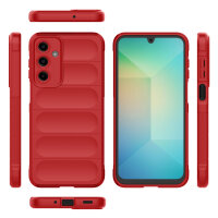Hülle für Samsung Galaxy A16 Handyhülle Outdoor Case Cover Bumper in Rot