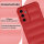 Hülle für Samsung Galaxy A16 Handyhülle Outdoor Case Cover Bumper in Rot