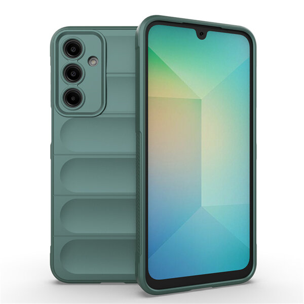 Hülle für Samsung Galaxy A55 Handyhülle Outdoor Case Cover Bumper in Grün