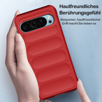 Hülle für Google Pixel 9 / 9 Pro Handyhülle Handy Tasche Back Cover Bumper TPU Case in Rot