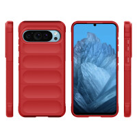 Hülle für Google Pixel 9 / 9 Pro Handyhülle Handy Tasche Back Cover Bumper TPU Case in Rot