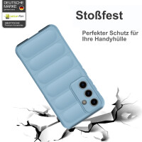 Hülle für Samsung Galaxy S24 FE Handyhülle Outdoor Case Cover Bumper in Hellblau