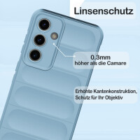 Hülle für Samsung Galaxy S24 FE Handyhülle Outdoor Case Cover Bumper in Hellblau