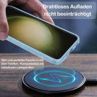 Hülle für Samsung Galaxy S24 FE Handyhülle Outdoor Case Cover Bumper in Hellblau