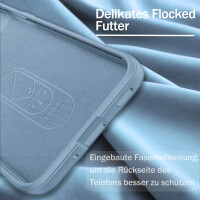 Hülle für Samsung Galaxy S24 FE Handyhülle Outdoor Case Cover Bumper in Hellblau