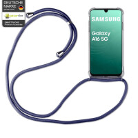 Handykette für Samsung Galaxy A16 Handyhülle mit Band Hülle in Blau
