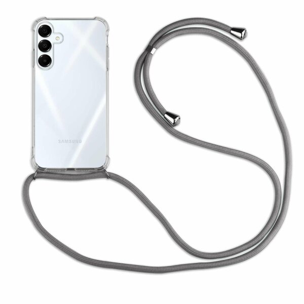 Handykette für Samsung Galaxy A16 Handyhülle mit Band Hülle in Grau