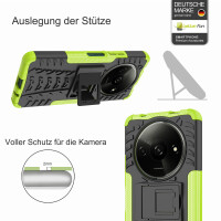 Hülle für Xiaomi Redmi A3 Handyhülle Handy Tasche Case Cover Schale TPU Bumper in Grün
