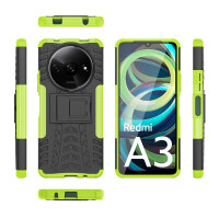Hülle für Xiaomi Redmi A3 Handyhülle Handy Tasche Case Cover Schale TPU Bumper in Grün