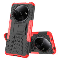 Hülle für Xiaomi Redmi A3 Handyhülle Handy Tasche Case Cover Schale TPU Bumper in Rot