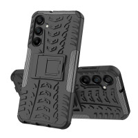 Outdoor Hülle für Samsung Galaxy A16 Handyhülle Handy Tasche Bumper TPU Silikon in Schwarz